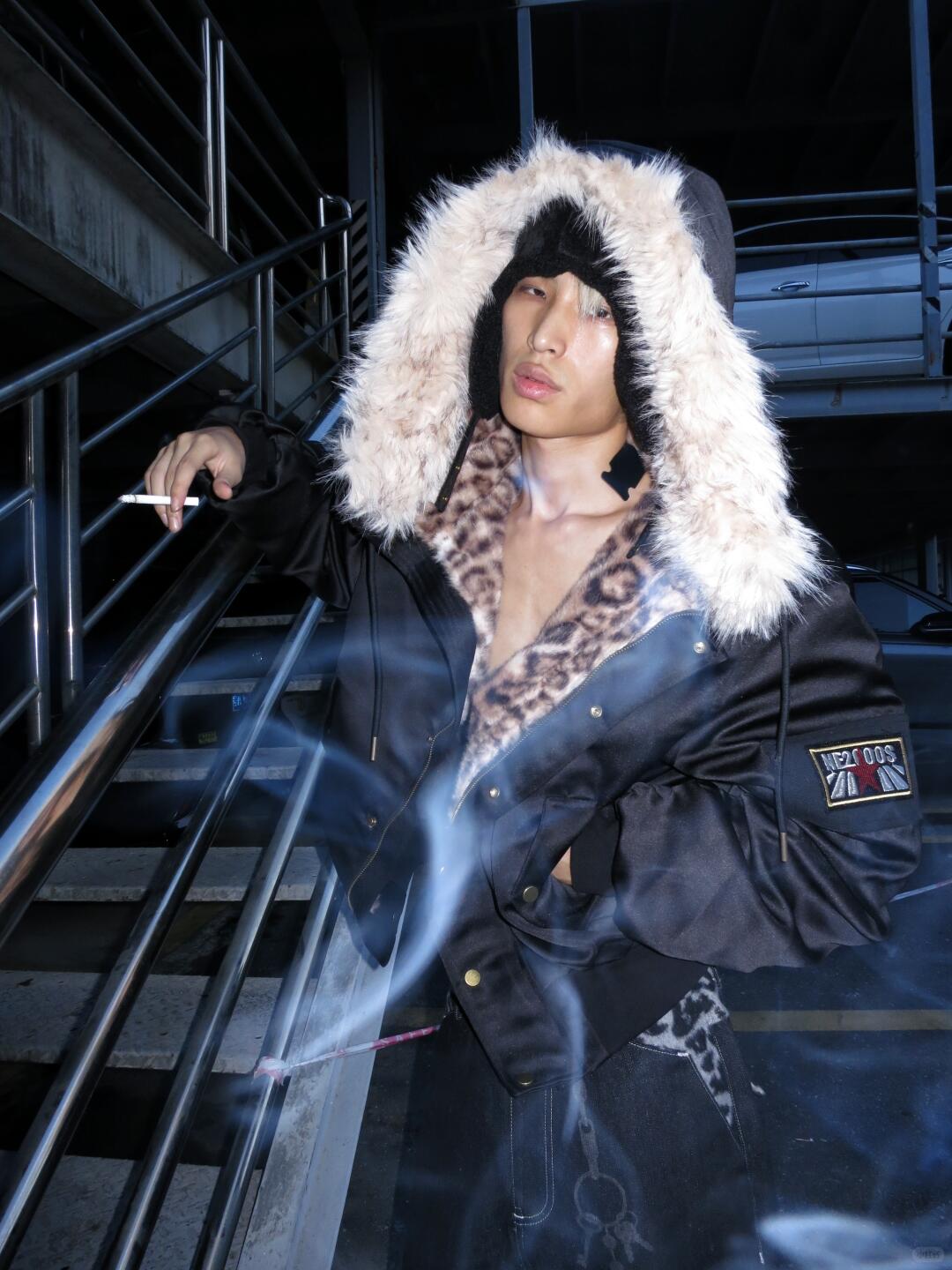 Winter Leopard Fur Jacket