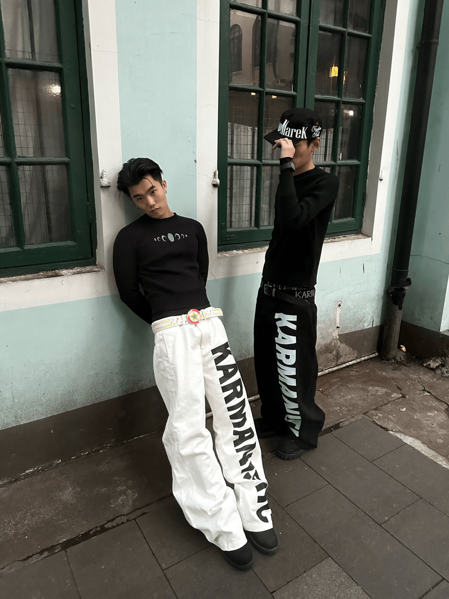 KARMANISTIC Wide Leg Straight Jeans - Dekayed