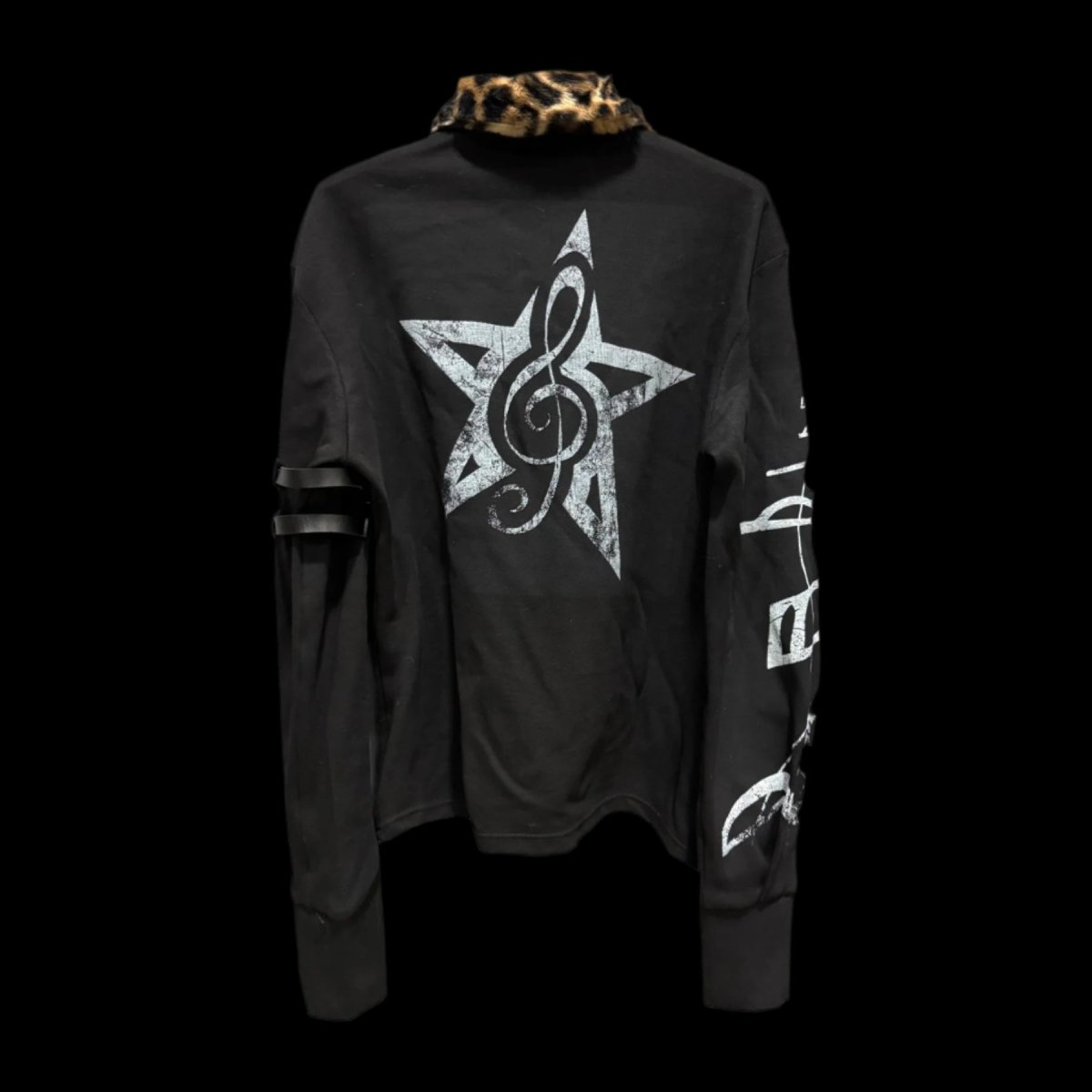 Leopard Fur Collar Long Sleeves - Dekayed