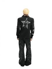 Leopard Fur Collar Long Sleeves - Dekayed