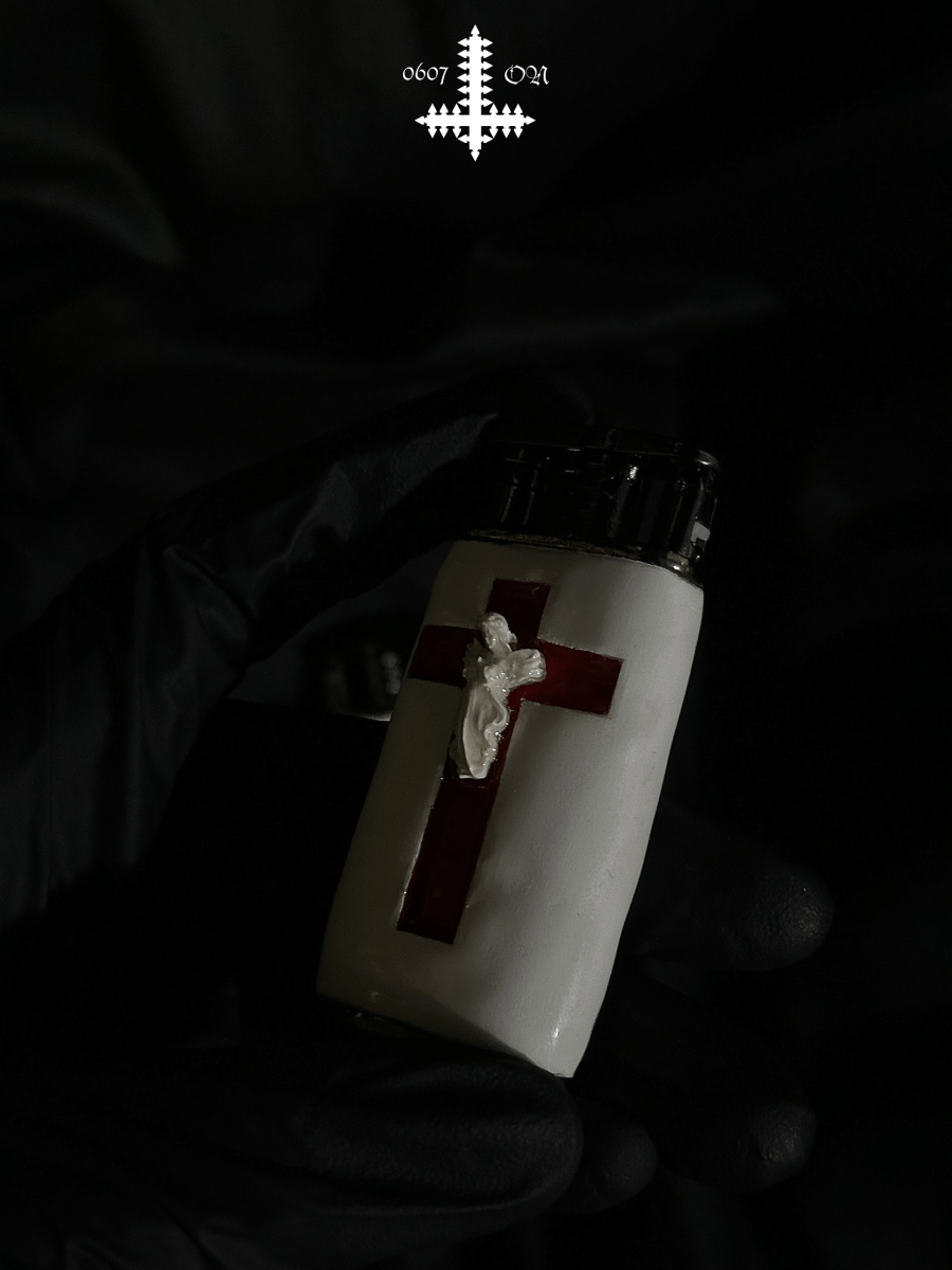 Limited Edition Red Crossed Angel Lighters - Dekayed