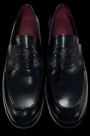Midnight Leather Loafers - Dekayed
