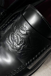 Midnight Leather Loafers - Dekayed