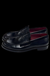 Midnight Leather Loafers - Dekayed
