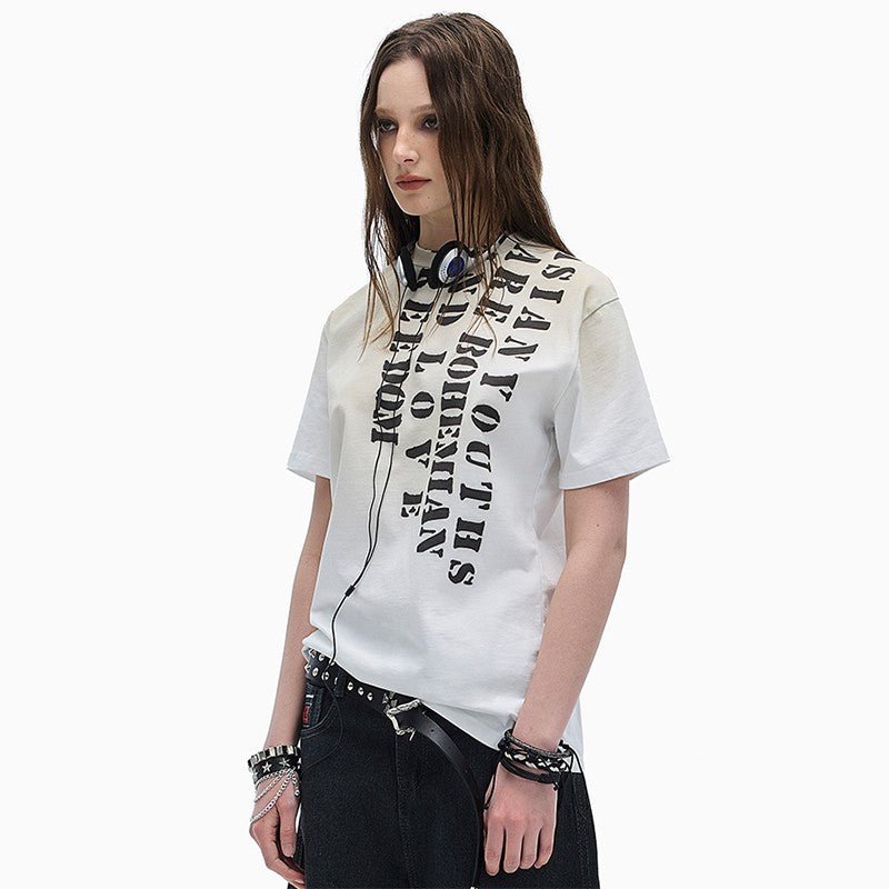 Mud Dye Slogan Shirt - Dekayed