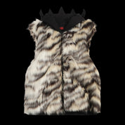My Fantasy Series Tiger Spiked Crown Fur Vest - Dekayed