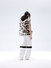 My Fantasy Series Tiger Spiked Crown Fur Vest - Dekayed