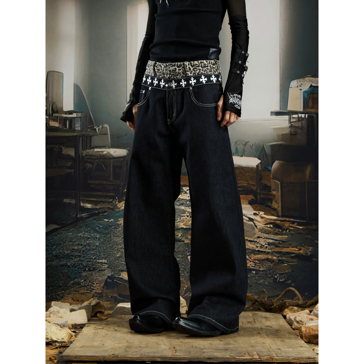 No man's island Double Waisted Denim - Dekayed