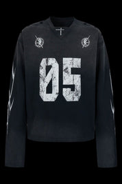 No.5 Distressed Long - Sleeve Shirt - Dekayed