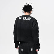 No.5 Distressed Long - Sleeve Shirt - Dekayed