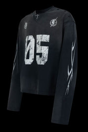 No.5 Distressed Long - Sleeve Shirt - Dekayed