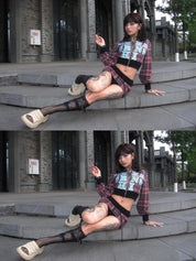 ONNASENSHI Plaid Suit - Dekayed