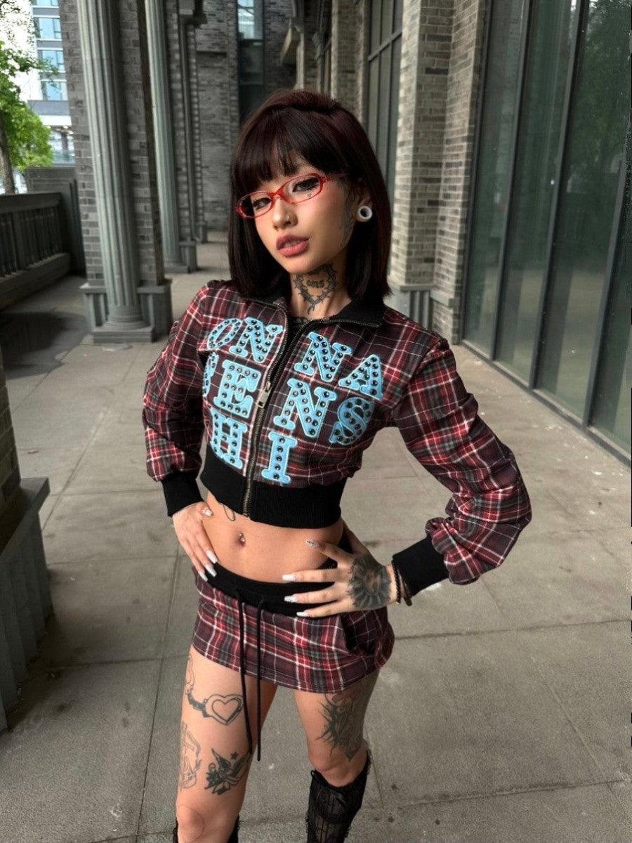 ONNASENSHI Plaid Suit - Dekayed