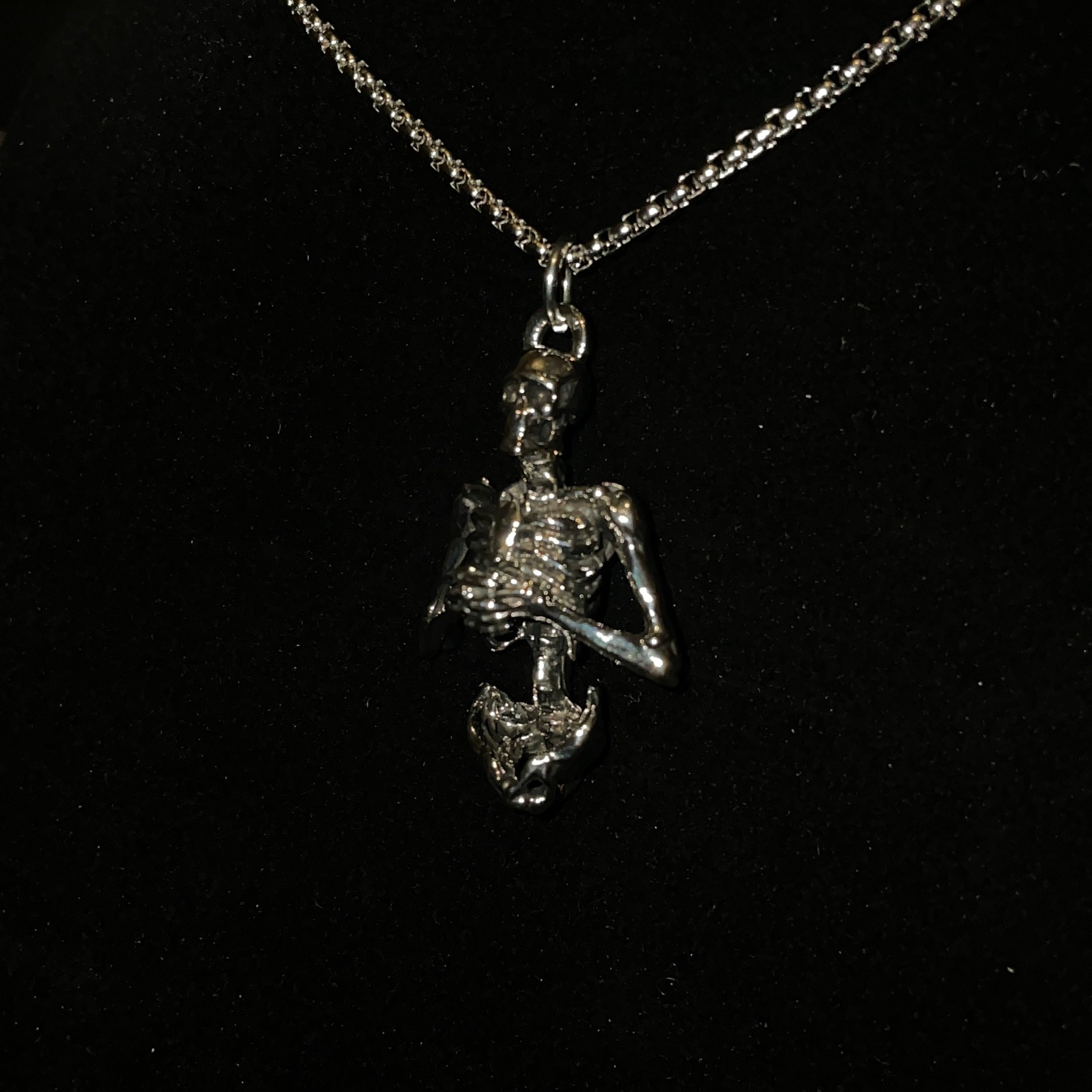 "Buried Skeleton Necklace"