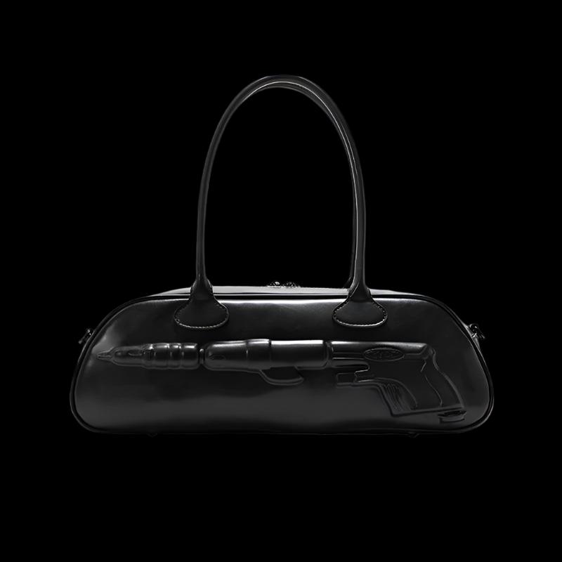 Plaque Leather G*n Bag - Dekayed