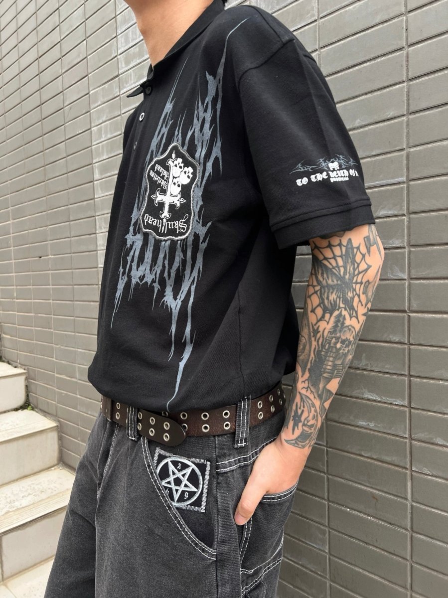 PT269 Totem skull Polo - Dekayed