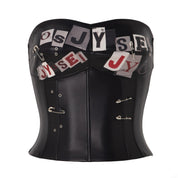 RebelEdge Fishbone Leather Tube Top - Dekayed