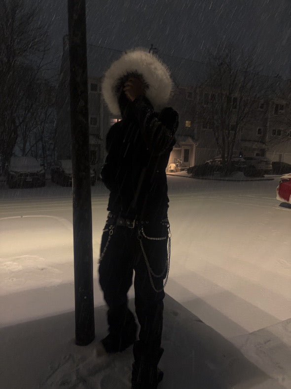 SGW Woolen Fox Fur Fleece Jacket - Dekayed