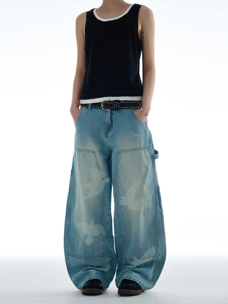 Skybound Baggy Denim Jeans - Dekayed