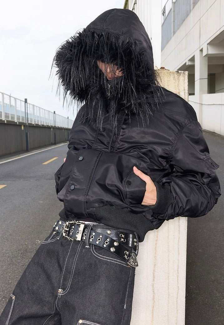 Toxic MA1 Fur Jacket - Dekayed