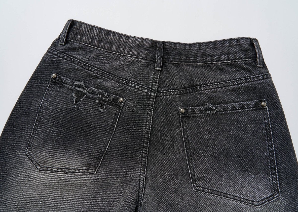 Vintage Washed Ripped Baggy Jeans - Dekayed