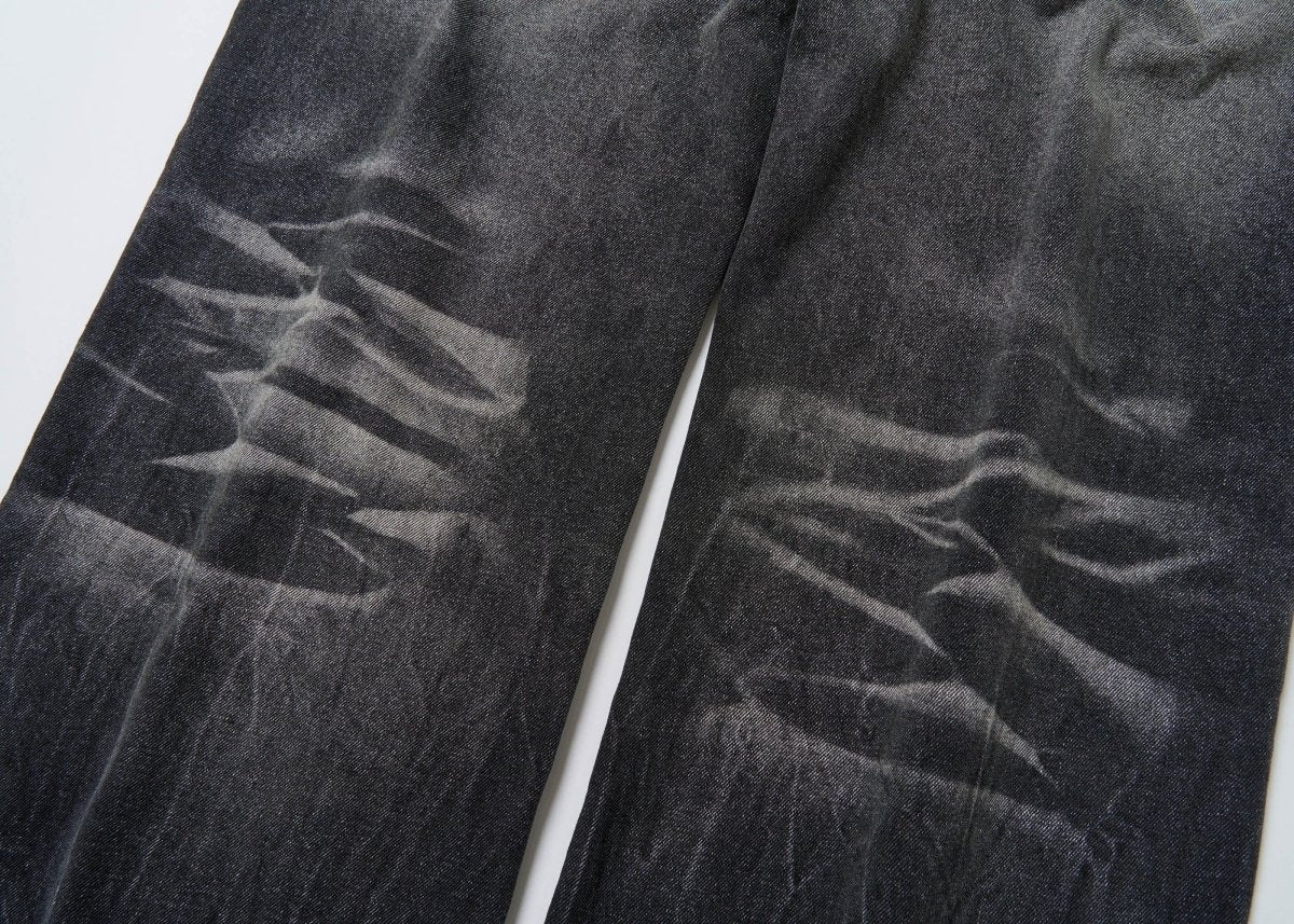 Vintage Washed Ripped Baggy Jeans - Dekayed