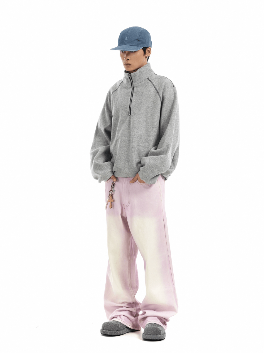 Washed Pink Wide Leg Pink - Dekayed
