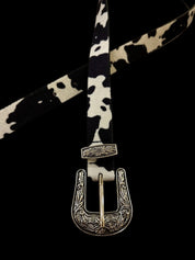 Western Drip Cowprint Classic Belt - Dekayed