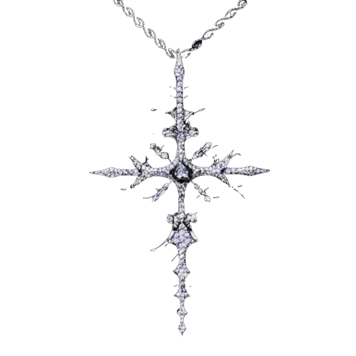 WHITE GOLD APOSTLE NECKLACE - Dekayed