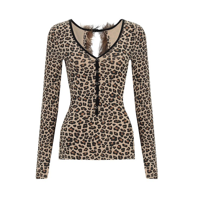 Wild Flair Reversible Lace - Up Top - Dekayed