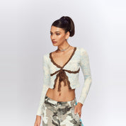 Wild Lace V - Neck Top - Dekayed