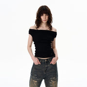 WLNEXT GreyMuse Drape Top - Dekayed