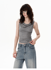 WLNEXT GreyMuse Drape Top - Dekayed