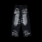 Wrinkle Rush Baggy Denim Jeans - Dekayed