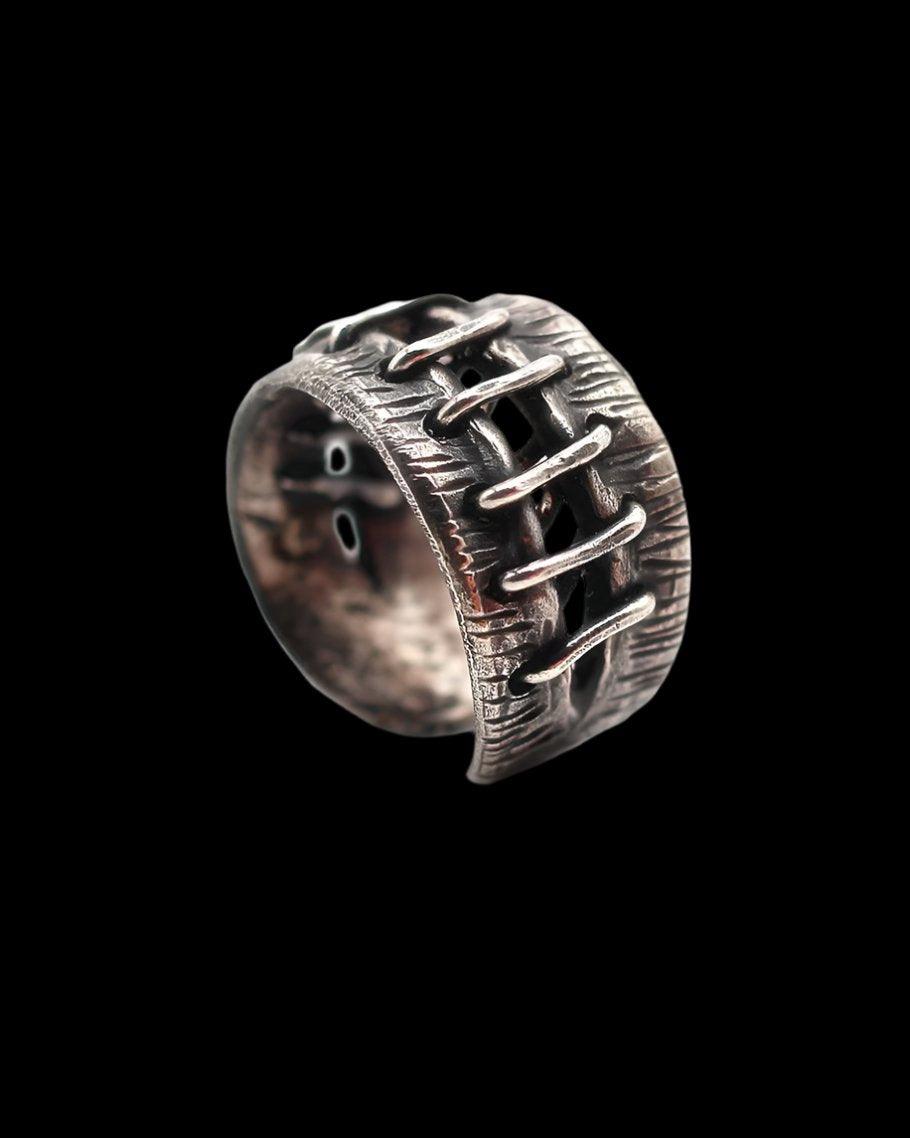 Vintage Industrial Stitched Ring