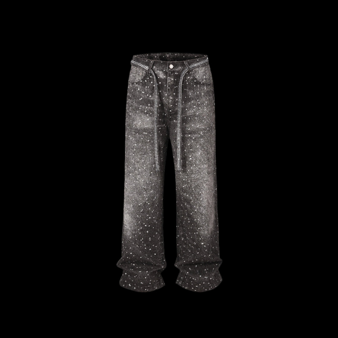 Skeleton Diamond Denim Jeans