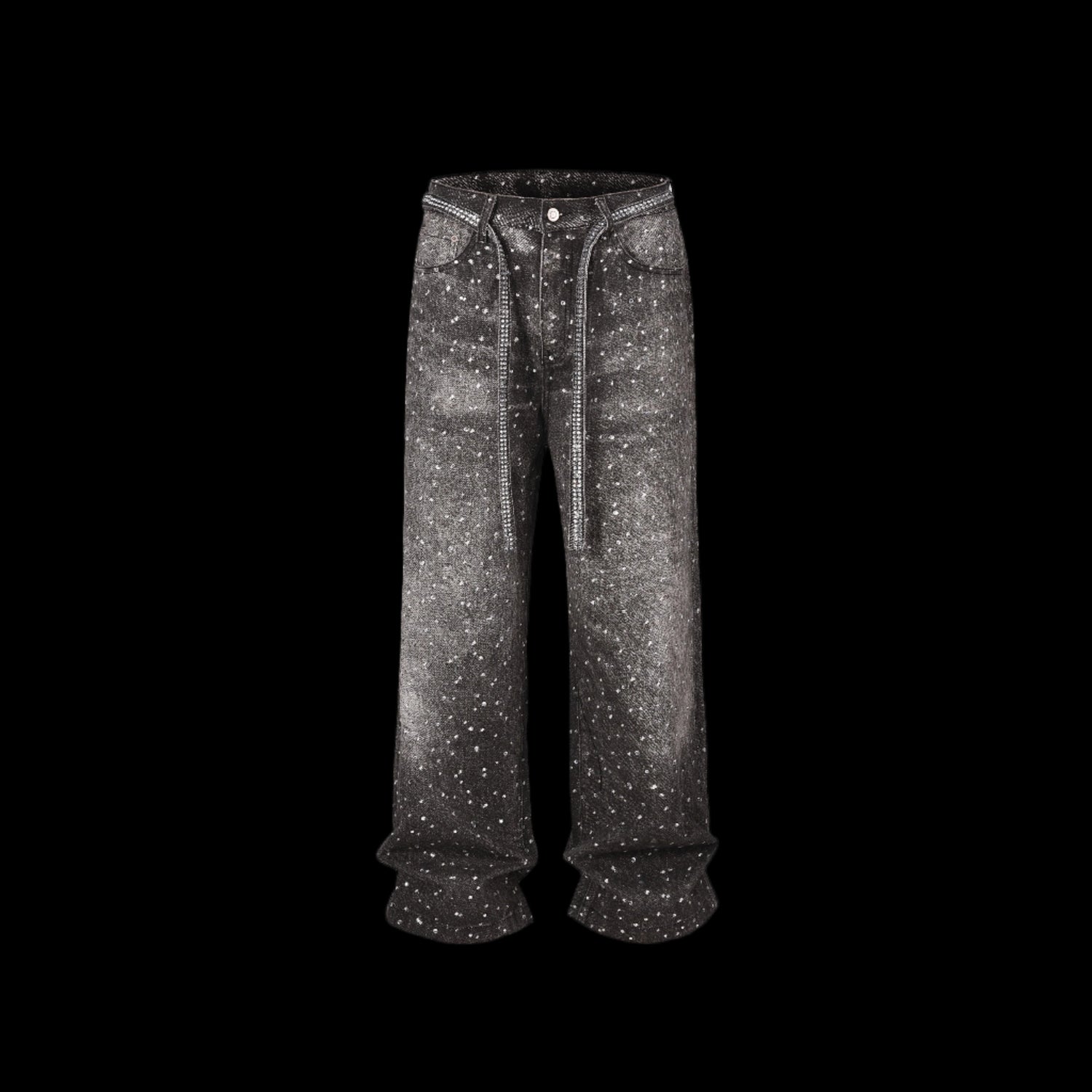 Skeleton Diamond Denim Jeans