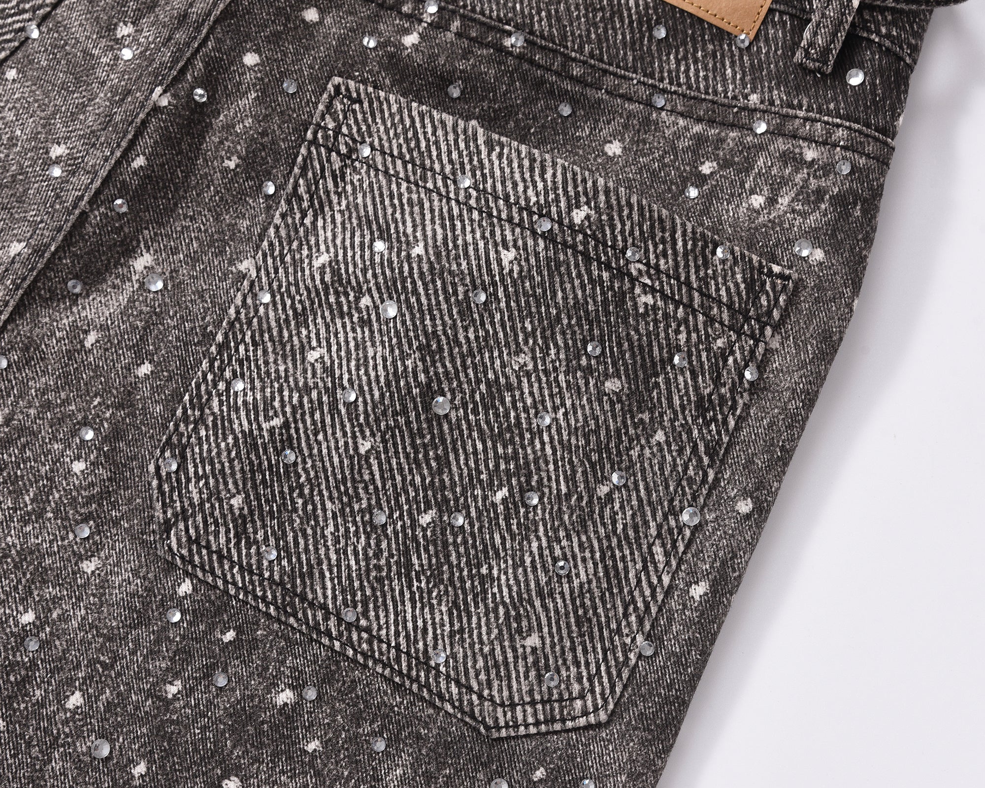 Skeleton Diamond Denim Jeans