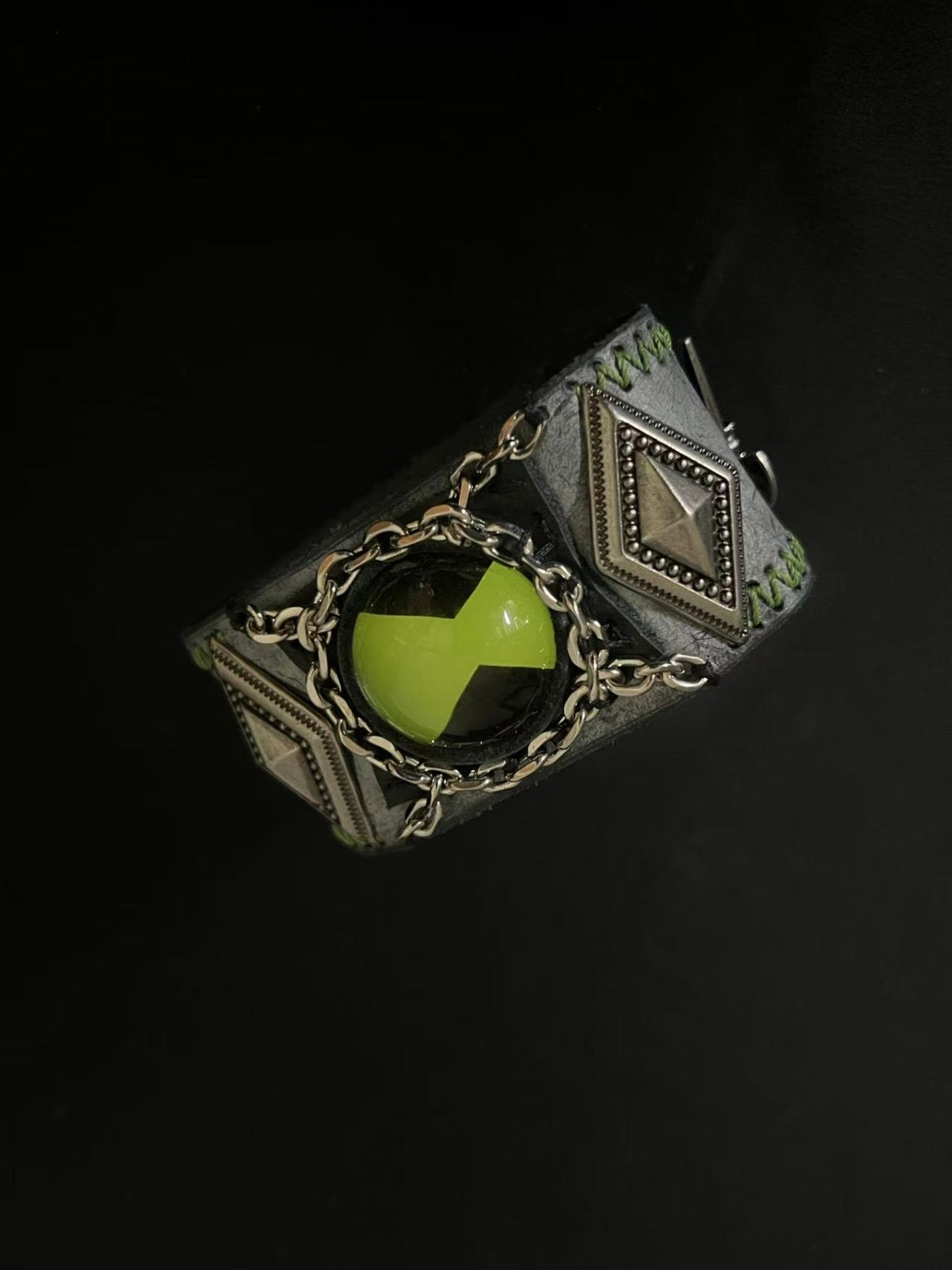 ben 10 omnitrix in a close angle.