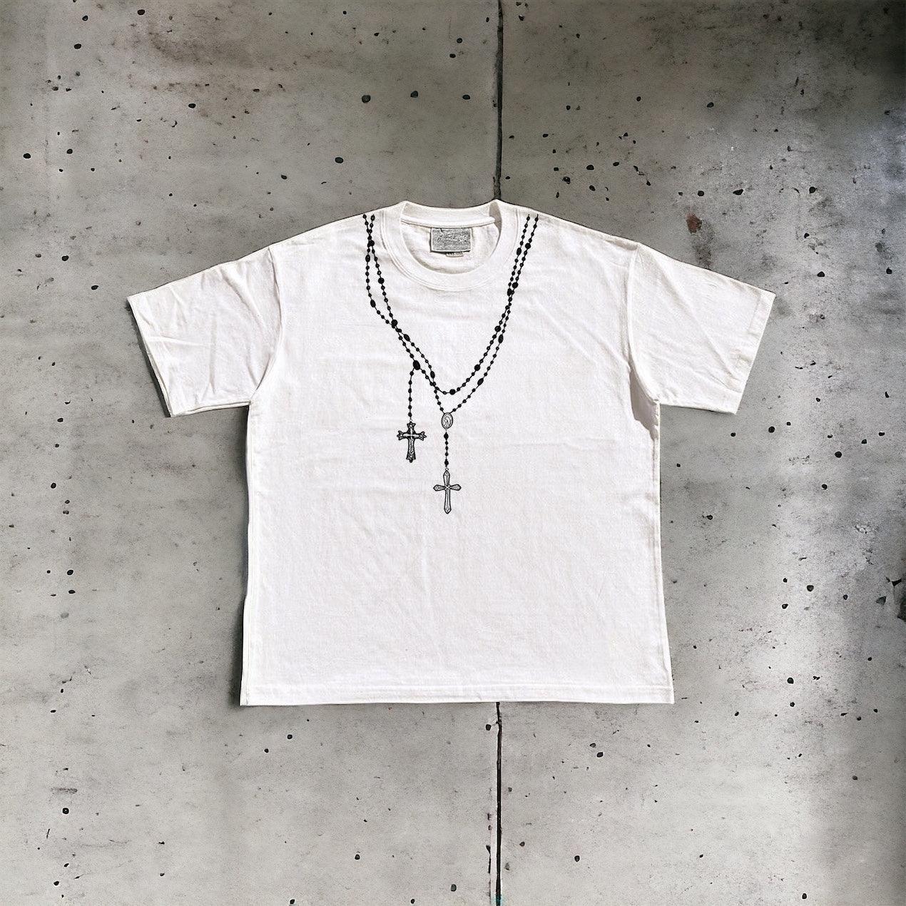 Rosary Necklace Tee - Dekayed