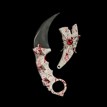 Handmade claw knife - Pink Valentine Nightmare