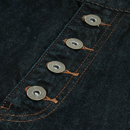 RARRL 13 5 oz original denim selvedge denim plaid patchwork wide leg cropped trousers cleanfit image 3