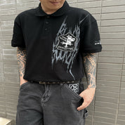 PT269 Totem skull Polo T shirt image 3