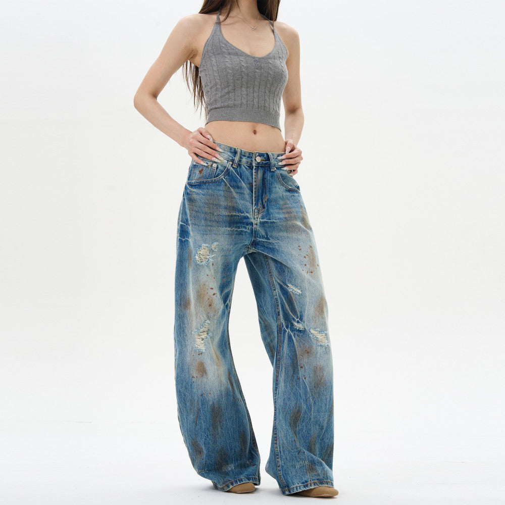 WLNEXT GrungeFade Denim Jeans