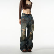 77FIGHT SINCE 77X77 RustRiot Denim Jeans