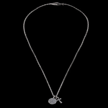 JANENG Chasing Shore 925 Pure Silver Horus Eye Pendant Retro Vintage Vintage Vintage Men s and Women s Neutral Matching Necklace image 5