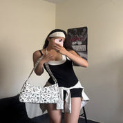 SAN prologue original niche retro street light Asian shoulder cross arm bag spicy girl street versatile bag image 2