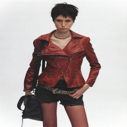 FullTIDE25 new product rhinestone leopard print bead unisex hip hop punk with leather belt image 4
