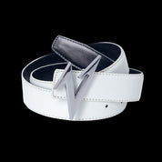 VAKA TYPEHYT2024s antique cowhide waist belt with metal zinc alloy buckle image 4