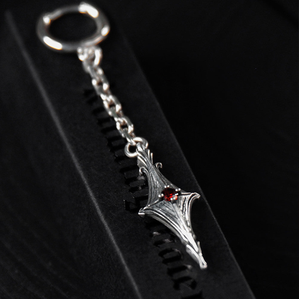 NightMelody Crimson Dagger Earrings